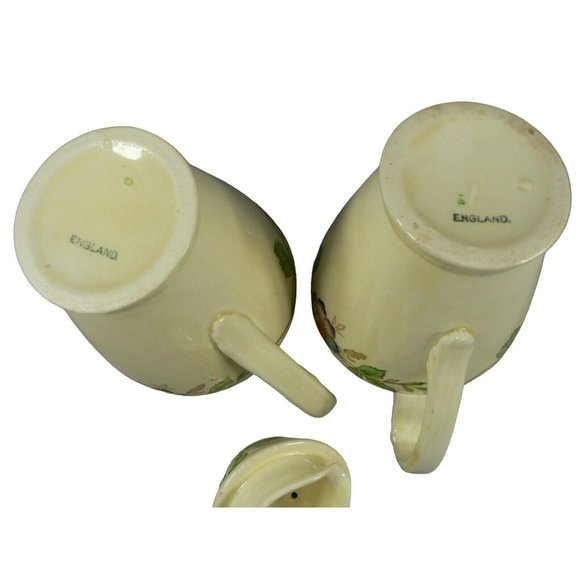 Pitcher & Creamer Lid China Teapot Floral Pattern Made in England - Picture 11 of 11